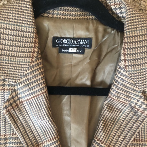 Giorgio Armani Jackets & Blazers - GIORGIO ARMANI BLACK LABEL Plaid Blazer